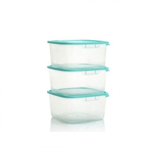 Купить  посуда свч набор контейнеров каскад для свч 3шт 0.7л квадратные в интернет-магазине Айсберг! фото 2
